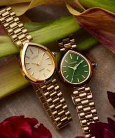 CITIZEN 【電池交換不要】ドロップ形状のジュエリーライクウオッチ EM1203-57X ウォームゴールド