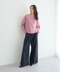 YECCA VECCA ラメシャギードルマンニット