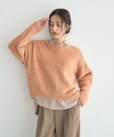 YECCA VECCA ラメシャギードルマンニット