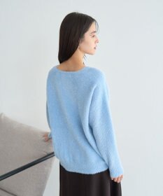 YECCA VECCA ラメシャギードルマンニット