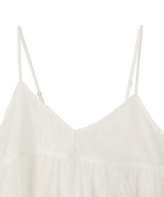 earth music&ecology フリンジレースバックリボンキャミ