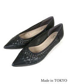 Dominic3 編み込みメッシュ ソフトパンプス