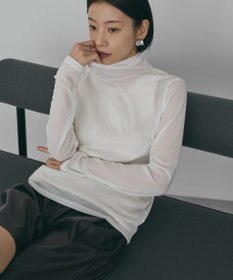 AMERICAN HOLIC シアーテレコタートルネックプルオーバー