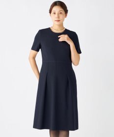自由区 FORMAL 【お受験/セレモニーに】濃紺洗える/ストレッチワンピース+ジャケット