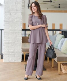 Tiaclasse 【洗える・接触冷感・紫外線ケア・サラごこち】選べるパンツ(テーパード/ワイド）