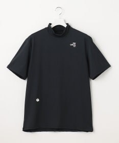 PW CIRCULUS 【MEN】【ストレッチ】バック アニマルプリント ロゴ モックネック シャツ