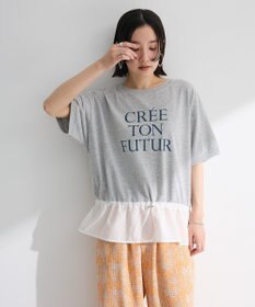 Green Parks ウエストドロストドッキングロゴプルオーバー