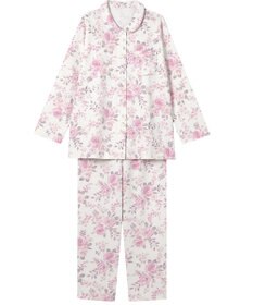 Wing パジャマ 長袖 長ズボン 綿混(本体) あったか レディース EP6016 ウイング／ワコール