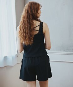 San-ai Resort（三愛水着楽園） 【再入荷】WEB限定商品　ポケット付きハーフジップラッシュパーカー＋リブタンキニ水着+レギンス5点セット【Beach Queen（ビーチクイーン）】