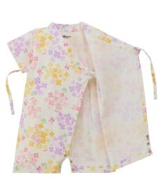 MIKI HOUSE HOT BISCUITS 【60-80cm】総柄 甚平オール