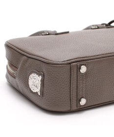 A.D.M.J. 牛革 ボストンバッグ 28cm※SILVER金具
