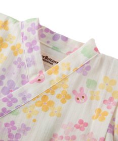 MIKI HOUSE HOT BISCUITS 【60-80cm】総柄 甚平オール