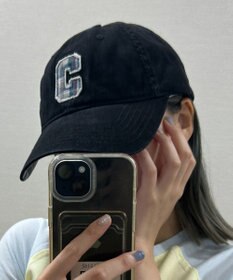 WEGO チェックロゴワンポイントキャップ