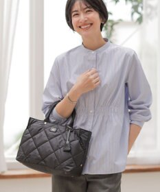 J.PRESS LADIES 【2way】ボンディングキルト トート バッグ ブラック系