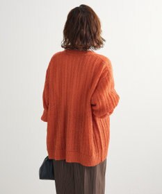 Green Parks シアーニットＶネックカーディガン