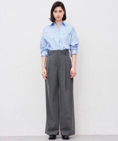 uncrave TRツイル ワイドトラウザー