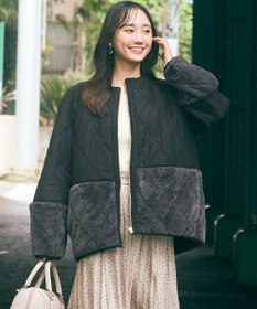 anysis　アウター フェイクファーコンビキルティング アウター / ANY SIS