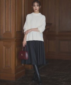 組曲 L 【WEB一部店舗限定】ウールジョーゼット キュロットパンツ