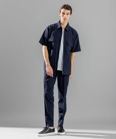 JOSEPH HOMME メランジリップル　Vネックカットソー