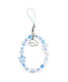 Mother garden しろたん ビーズストラップ 《水色》 単品