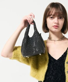 GRACE CONTINENTAL ラインストーンバッグ