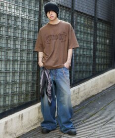 WEGO 【ユニセックス着用ITEM/MLサイズ展開】ブリーチダメージアップリケT（SS）