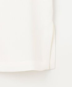 #Newans 【洗濯機可能/シワになりにくい】〈肩幅・二の腕が華奢見えする〉パフスリーブバイカラーブラウス