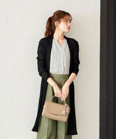 Tiaclasse 【UVケア・接触冷感】さらっと羽織れる膝丈ロングトッパーカーディガン