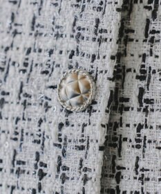 Tiaclasse 【洗える】ツイードノーカラージャレロ