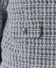 Tiaclasse 【洗える】ツイードノーカラージャレロ