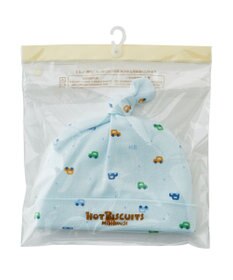 MIKI HOUSE HOT BISCUITS 【36-40cm】 総柄 新生児用 フード