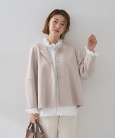 YECCA VECCA イージケアフリルカラーシャツ