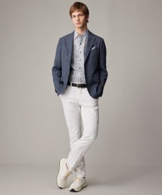 JOSEPH ABBOUD 【キングサイズ・麻100％・軽い・涼しい】 モイスチャーリネンペイズリー シャツ