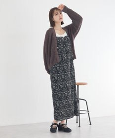 earth music&ecology 【予約】ぽんぽんスキッパーカーディガン