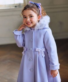 ANY KIDS 【フード取り外し可能】ウールライクコート