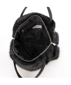 UNBILLION カシュカシュ cachecache / ミンク風エコファー2wayボックストート