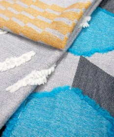 POLS ウールカットジャカードストール