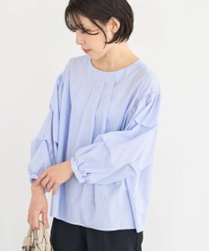 Green Parks イージーケア袖タックブラウス