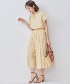 組曲 L 【新色追加】ギャザーライトデシン パンツ