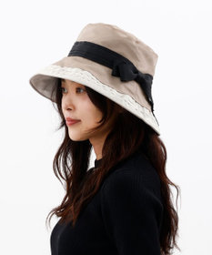 AURORA 【 LANVIN en Bleu （ランバン オン ブルー）】オーガンジーｘグログランクロッシェハット