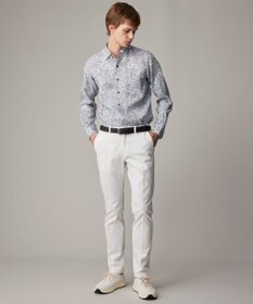 JOSEPH ABBOUD 【キングサイズ・麻100％・軽い・涼しい】 モイスチャーリネンペイズリー シャツ