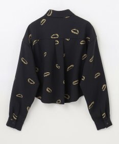 GRACE CONTINENTAL リップモチーフショートシャツ