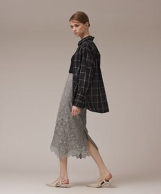 GRACE CONTINENTAL フロッキーレーススカート