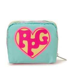 LeSportsac SQUARE COSMETIC/パワーパフ ガールズイエロー/ミントスクエアコスメティック