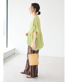 CRAFT STANDARD BOUTIQUE ウ゛ィンテージボイルティアード切替ブラウス