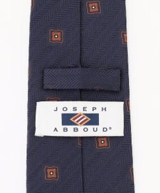 JOSEPH ABBOUD 【イタリア素材・日本縫製】ヘリンボーンスクエアジャカード ネクタイ