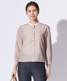 J.PRESS LADIES L シアーピンストライプ カットソー