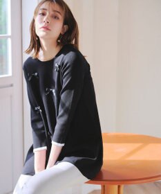 Tiaclasse L 【洗える】リボンニットチュニック