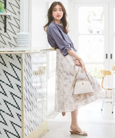 ANY SIS 【UVケア】エアリードレープスムース 7分袖 トップス