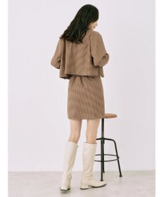 earth music&ecology チェックショートジャケット